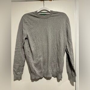 Vintage Women’s Sz: M United Colors Of Benetton Gray Pullover Cotton Sweater.
